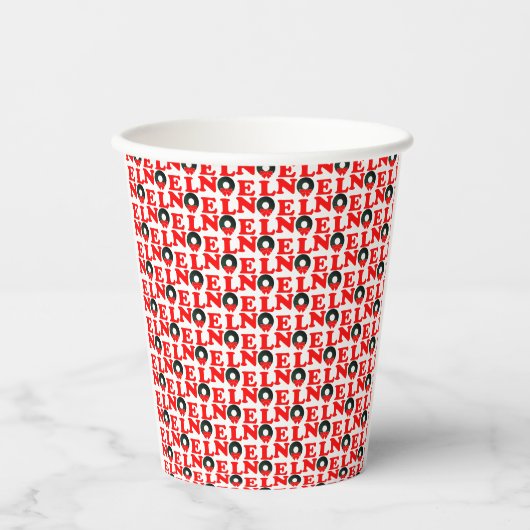 Weihnachten NOEL Pappbecher (Vorderseite)
