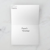 Weihnachten Noir 2021 Gemälde auf einem Karte (Innenseite)