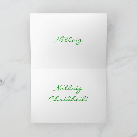 Weihnachten Nollaig Chridheil I Holiday Card (Innenseite)
