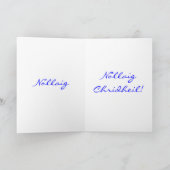 Weihnachten Nollaig Chridheil Lila Star II Feierta (Innenseite)