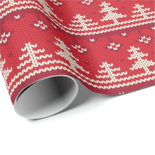 Weihnachten Nordic Pattern Geschenkpapier (Rolleneckpunkt)