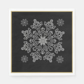Weihnachten Nordic Snowflake Paper Napkins Serviette (Vorderseite)