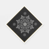 Weihnachten Nordic Snowflake Paper Napkins Serviette (Ecke)