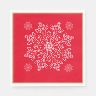 Weihnachten Nordic Snowflake Paper Napkins Serviette