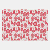 Weihnachten Nordisch-skandinavisches Schwedisches Geschenkpapier Set (Vorderseite)