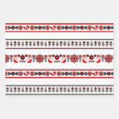 Weihnachten Nordisch-skandinavisches Schwedisches Geschenkpapier Set (Vorderseite 2)