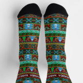 Weihnachten Nordischer Strick Snowmen Rentier | Na Socken (Oben)