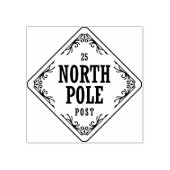 Weihnachten Nordpol Gummistempel (Prägung)