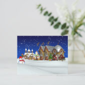 Weihnachten - Nordpol - Landschaft Postkarte (Stehend Vorderseite)