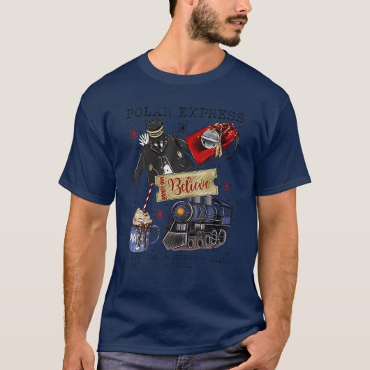 Weihnachten Nordpol Polar Express Alles im Ausland T-Shirt (Vorderseite)
