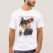 Weihnachten Nordpol Polar Express Alles im Ausland T-Shirt (Vorderseite)