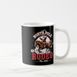 Weihnachten Nordpol Rodeo Funny Santa Cow Kaffeetasse