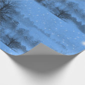 Weihnachten, Nordstern, Winter, Schnee Geschenkpapier (Ecke)