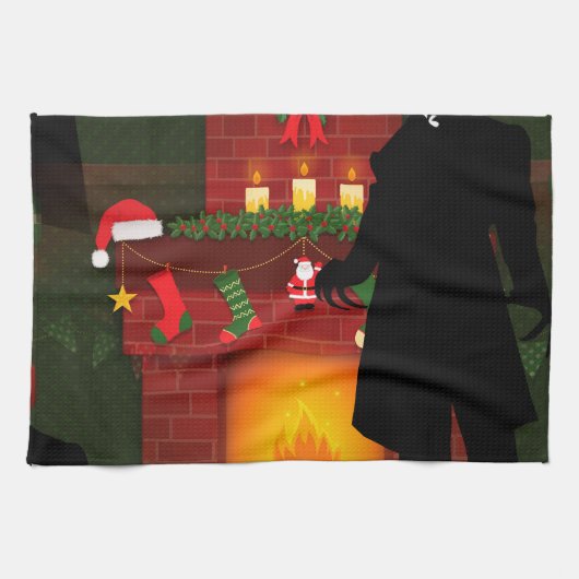 Weihnachten nosferatu geschirrtuch (Horizontal)