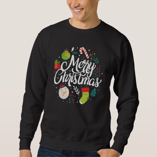 Weihnachten Not Retro 25 Sweatshirt (Vorderseite)