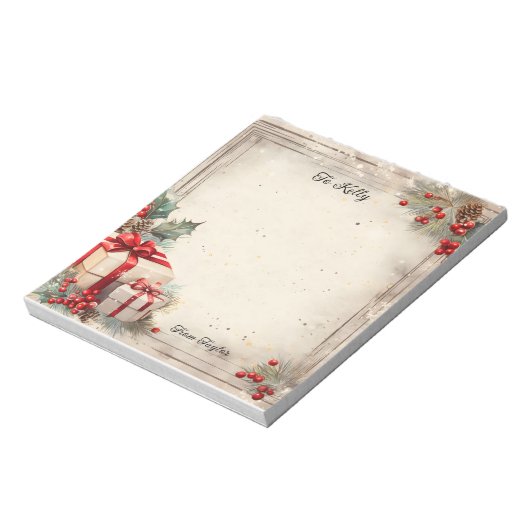 Weihnachten Notizblock (Rotiert)