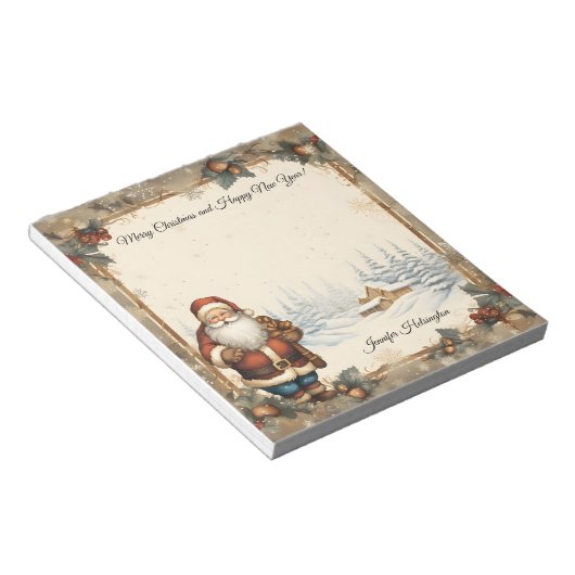 Weihnachten Notizblock (angewinkelt)