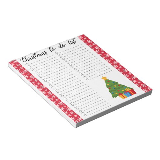 Weihnachten Notizblock (angewinkelt)