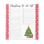 Weihnachten Notizblock (Vorderseite)