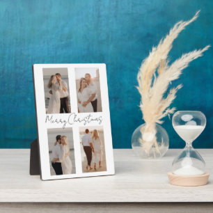 Weihnachten nur verheiratet Foto Collage Geschenk Fotoplatte