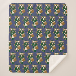 Weihnachten Nussknacker Dunkelblau Sherpadecke