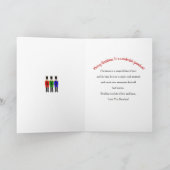 Weihnachten, Nutcrackers auf der Bühne, Grandson Karte (Innenseite)