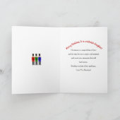 Weihnachten, Nutcrackers auf der Bühne, Tochter Karte (Innenseite)