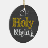 Weihnachten O Heilige Nacht Chalkboard Ornament (Rechts)