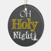 Weihnachten O Heilige Nacht Chalkboard Ornament (Links)