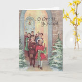 Weihnachten - O komm alles, was du sagst. Karte (Gelbe Blume)