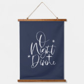 Weihnachten O Nacht Göttlich Wandteppich Mit Holzrahmen (Vorderseite)