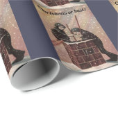 Weihnachten oder Bust, Boy Chimney Sweep Antique F Geschenkpapier (Rolleneckpunkt)