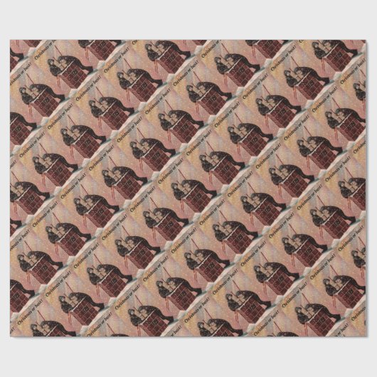 Weihnachten oder Bust, Boy Chimney Sweep Antique F Geschenkpapier (Flach)