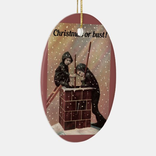 Weihnachten oder Bust, Boy Chimney Sweep Antique F Keramikornament (Rechts)