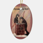 Weihnachten oder Bust, Boy Chimney Sweep Antique F Keramikornament (Links)