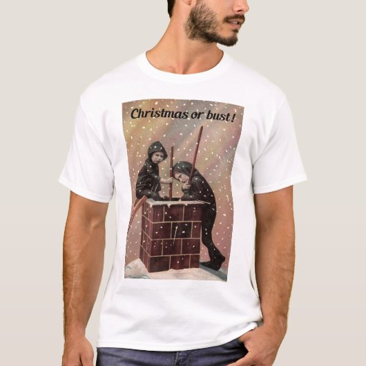 Weihnachten oder Bust, Boy Chimney Sweep Antique F T-Shirt (Vorderseite)