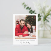 Weihnachten oder Feiertag Sofortiges Foto w Karier (Stehend Vorderseite)