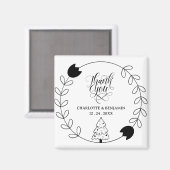 Weihnachten oder Feiertage Hochzeit Danke Magnet (Vorderseite/Rückseite)