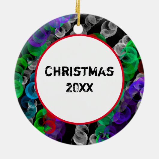 Weihnachten oder Halloween Keramik Ornament (Hinten)