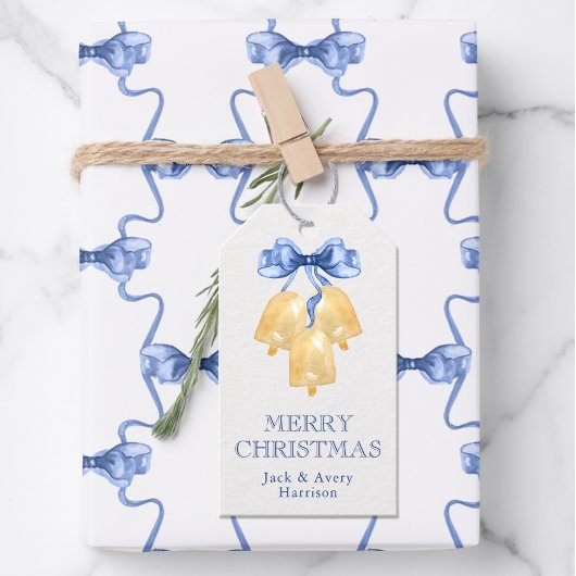 Weihnachten oder Hochzeitsglocken Geschenkanhänger