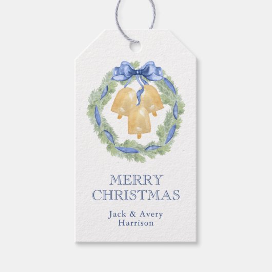 Weihnachten oder Hochzeitsglocken Geschenkanhänger (Vorderseite)