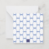 Weihnachten oder Hochzeitsglocken Mitteilungskarte (Rückseite)