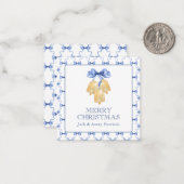 Weihnachten oder Hochzeitsglocken Mitteilungskarte (Vorderseite/Rückseite Beispiel)