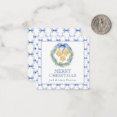 Weihnachten oder Hochzeitsglocken Mitteilungskarte (Vorderseite/Rückseite Beispiel)