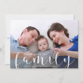 Weihnachten oder Neujahr - Happy Holiday Family Fo (Vorderseite)