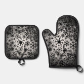 Weihnachten Ofenhandschuh & Topflappen-Set (Vorderseite)