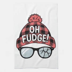 Weihnachten Oh Fudge Xmas Urlaub Lustiger Urlaub Geschirrtuch