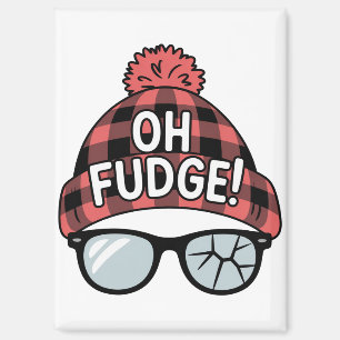 Weihnachten Oh Fudge Xmas Urlaub Lustiger Urlaub  Magnet