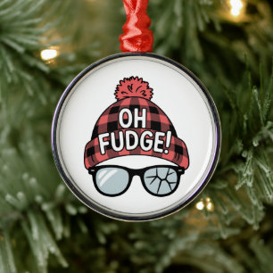 Weihnachten Oh Fudge Xmas Urlaub Lustiger Urlaub  Ornament Aus Metall
