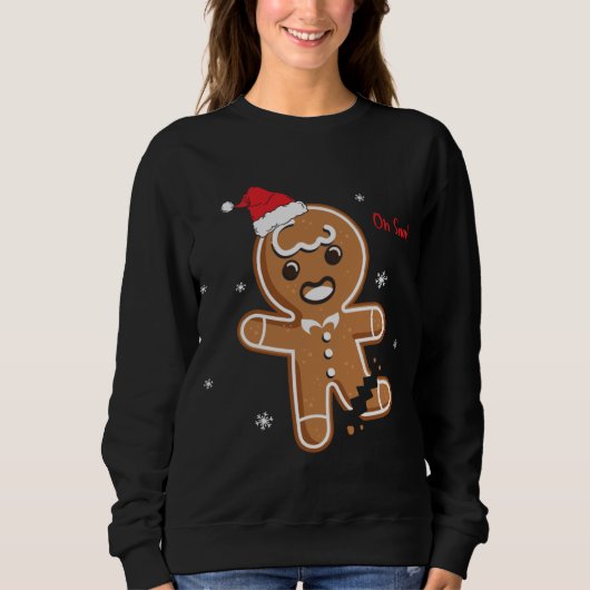 Weihnachten Oh schläfst Lebkuchen Sweatshirt (Vorderseite)